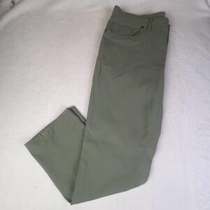 Southern Tide Pants Mens 40x32 Green Nylon Stretch Khakis Flat Front Straight